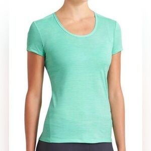 Athleta shadow stripe chi mint green T-shirt women’s plus size 1X